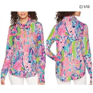 Lilly Pulitzer Multicolor Cowl Neck Top